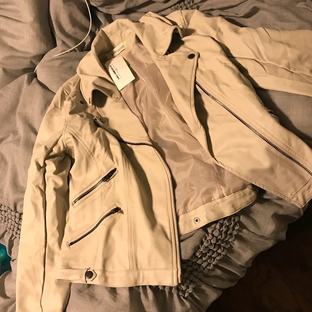 Faux leather jacket